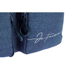 Tas Groom Ik hou van je Equithème Denim Blauw