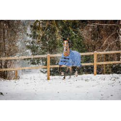 Equithème Tyrex Aisance 1200D High Neck deken Kobaltblauw Equithème Tyrex Aisance 1200D High Neck deken Kobaltblauw