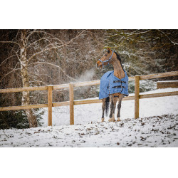 Equithème Tyrex Aisance 1200D High Neck deken Kobaltblauw Equithème Tyrex Aisance 1200D High Neck deken Kobaltblauw