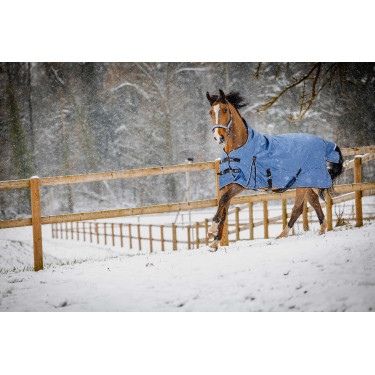 Equithème Tyrex Aisance 1200D High Neck deken Kobaltblauw Equithème Tyrex Aisance 1200D High Neck deken Kobaltblauw