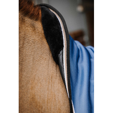 Equithème Tyrex Aisance 1200D High Neck deken Kobaltblauw Equithème Tyrex Aisance 1200D High Neck deken Kobaltblauw
