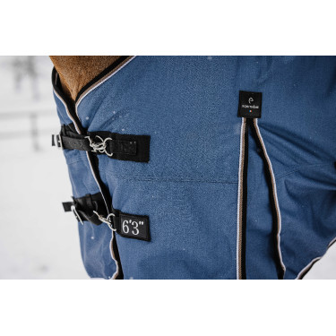 Equithème Tyrex Aisance 1200D High Neck deken Kobaltblauw Equithème Tyrex Aisance 1200D High Neck deken Kobaltblauw