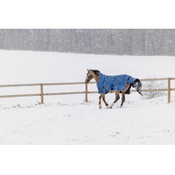 Equithème Tyrex Aisance 1200D High Neck deken Kobaltblauw Equithème Tyrex Aisance 1200D High Neck deken Kobaltblauw