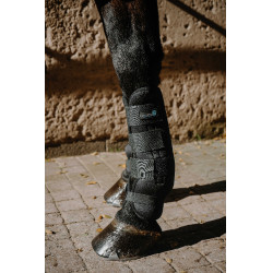Koel&droog peesbeschermers Equithème Fresh Zwart