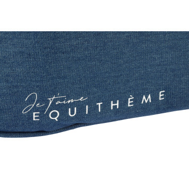 Weekendtas Je t’aime Equithème Denim Blauw