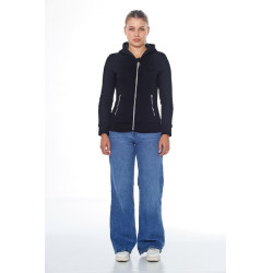 Sweat Zip Harcour Sworm dames Zwart