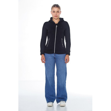 Sweat Zip Harcour Sworm dames Zwart