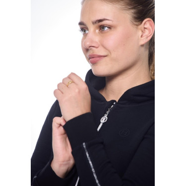 Sweat Zip Harcour Sworm dames Zwart