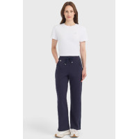 Damesbroek Harcour Clarisse in tricotstof Marine Marineblauw