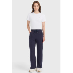 Damesbroek Harcour Clarisse in tricotstof Marine Marineblauw