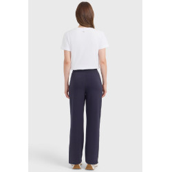 Damesbroek Harcour Clarisse in tricotstof Marine Marineblauw
