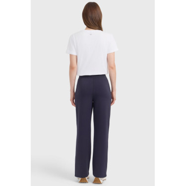 Damesbroek Harcour Clarisse in tricotstof Marine Marineblauw