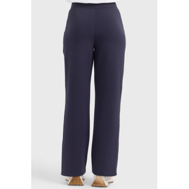 Damesbroek Harcour Clarisse in tricotstof Marine Marineblauw