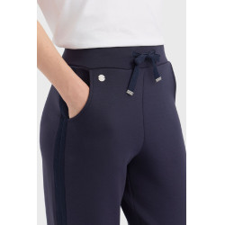 Damesbroek Harcour Clarisse in tricotstof Marine Marineblauw