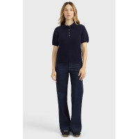 Damespolo pullover Harcour Cherry Marine Marineblauw