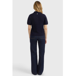 Damespolo pullover Harcour Cherry Marine Marineblauw