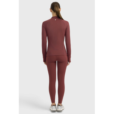 Technisch T-shirt Harcour Calista dames Wingerd Bordeaux