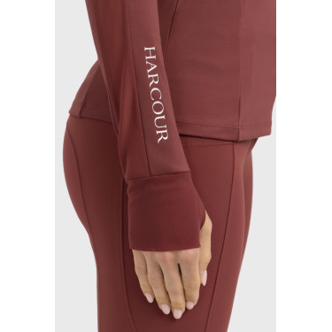 Technisch T-shirt Harcour Calista dames Wingerd Bordeaux