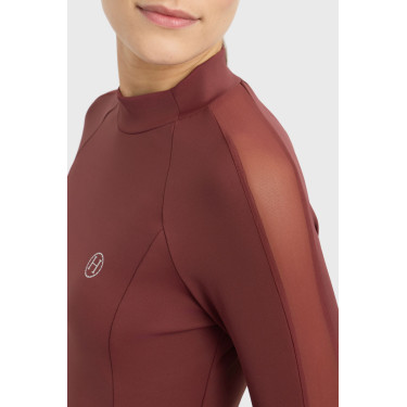 Technisch T-shirt Harcour Calista dames Wingerd Bordeaux