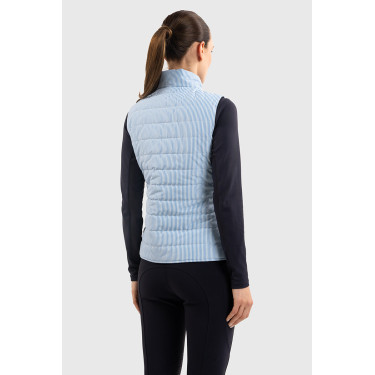Mouwloos vest Harcour Quickstara Reversible Dames CSIO La Baule Marine / marinière hemelblauw Marineblauw