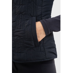 Mouwloos vest Harcour Quickstara Reversible Dames CSIO La Baule Marine / marinière hemelblauw Marineblauw