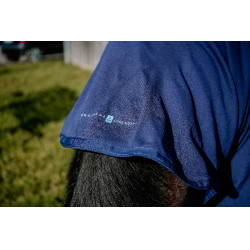 Koeldeken Equithème Fresh Cool&dry Marine Marineblauw