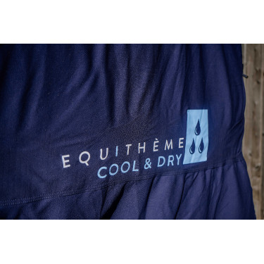 Koeldeken Equithème Fresh Cool&dry Marine Marineblauw