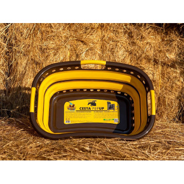 Opvouwbare Horsewipe-mand Geel