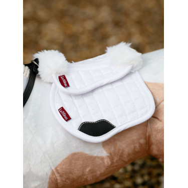 LeMieux Merino schapenvacht schokdemper Toy Pony Wit