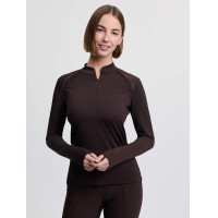 Lichtgewicht Base Layer LeMieux Brilliance Heyden dames Espresso Bruin