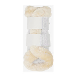 Zachte LeMieux peesbeschermers met fleece rand Brilliance Wit Zachte LeMieux peesbeschermers met fleece rand Brilliance Wit