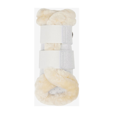 Zachte LeMieux peesbeschermers met fleece rand Brilliance Wit Zachte LeMieux peesbeschermers met fleece rand Brilliance Wit