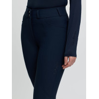 Damesrijbroek LeMieux Brilliance met siliconen zitvlak Marine Marineblauw