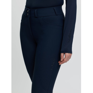 Damesrijbroek LeMieux Brilliance met siliconen zitvlak Marine Marineblauw Damesrijbroek LeMieux Brilliance met siliconen zitvlak Marine Marineblauw