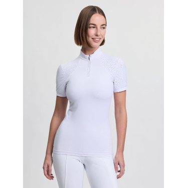 LeMieux wedstrijdpolo met korte mouwen Brilliance Verity dames Wit LeMieux wedstrijdpolo met korte mouwen Brilliance Verity dames Wit