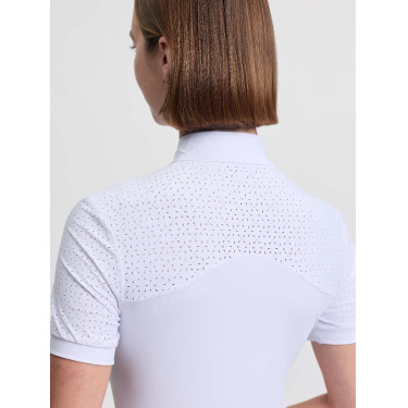 LeMieux wedstrijdpolo met korte mouwen Brilliance Verity dames Wit LeMieux wedstrijdpolo met korte mouwen Brilliance Verity dames Wit