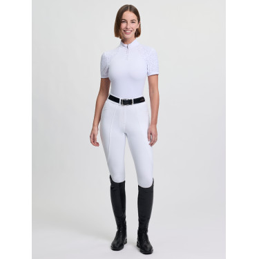 LeMieux wedstrijdpolo met korte mouwen Brilliance Verity dames Wit LeMieux wedstrijdpolo met korte mouwen Brilliance Verity dames Wit
