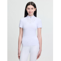 Wedstrijdpolo met korte mouwen Young Rider LeMieux Brilliance Livvy Wit Wedstrijdpolo met korte mouwen Young Rider LeMieux Brilliance Livvy Wit