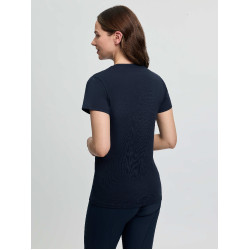 LeMieux Brilliance dames T-shirt met korte mouwen Marine Marineblauw LeMieux Brilliance dames T-shirt met korte mouwen Marine Marineblauw
