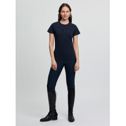 LeMieux Brilliance dames T-shirt met korte mouwen Marine Marineblauw LeMieux Brilliance dames T-shirt met korte mouwen Marine Marineblauw