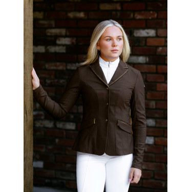 Wedstrijdjasje LeMieux Brilliance Diana dames Espresso Bruin