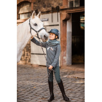 Horze Leighton Teens Ados gebreide sjaal met gesp Grijs