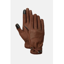 Horze western leren rijhandschoenen Dakota Bruin