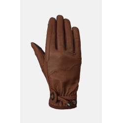 Horze western leren rijhandschoenen Dakota Bruin