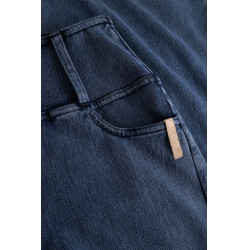 Horze Emery dames western rijlegging met bootcut in denimlook Blauw denim