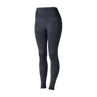 Dames naadloze Horze paardrijlegging Vanessa met fullseat van siliconen Denim Blauw