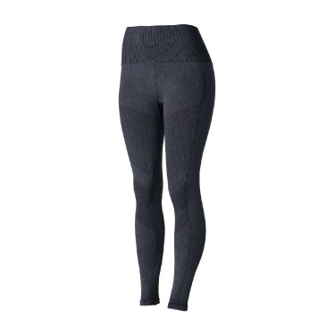 Dames naadloze Horze paardrijlegging Vanessa met fullseat van siliconen Denim Blauw