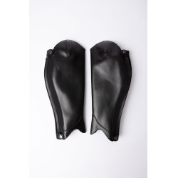 Elegante B Vertigo leren minichaps Zwart