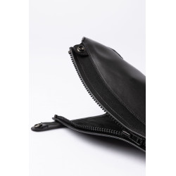 Elegante B Vertigo leren minichaps Zwart