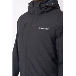 Waterdichte parka B Vertigo Milo heren Donker antracietgrijs